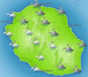 carte météo pluie