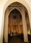 intérieur de la chapelle pointue